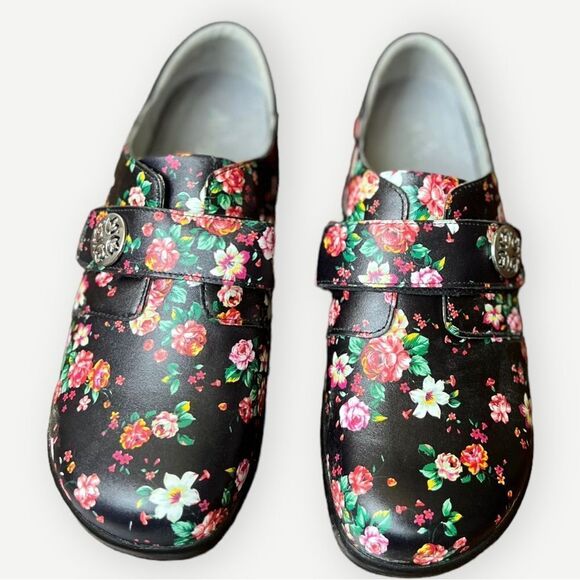 Alegria Joleen Floral Blossom Clog Shoes. Size 39. Wide Insoles. NEW. - Picture 1 of 11
